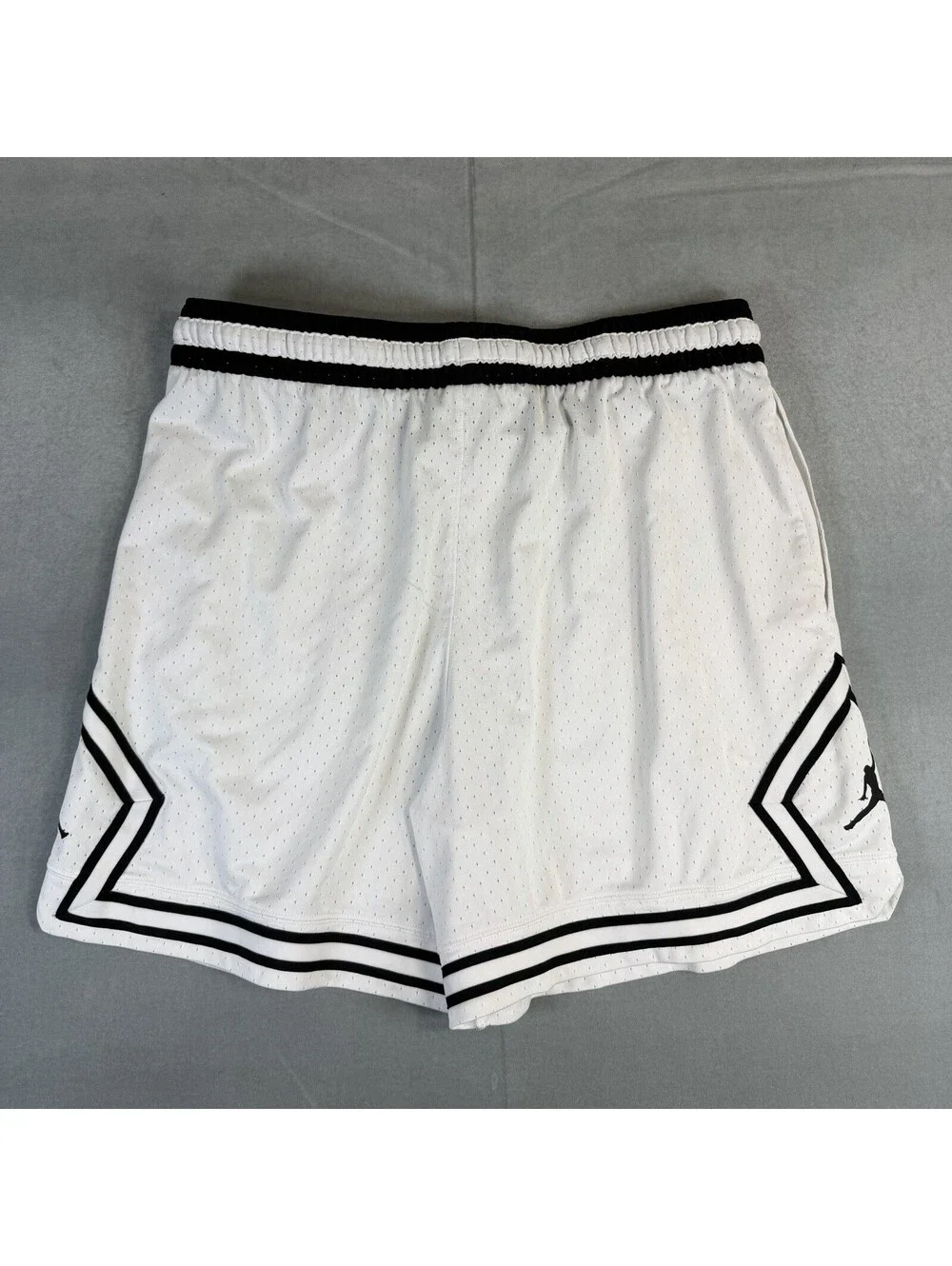 Air Jordan Mesh Diamond Shorts Mens XXL White Dri Fit Basketball Sport HF9910